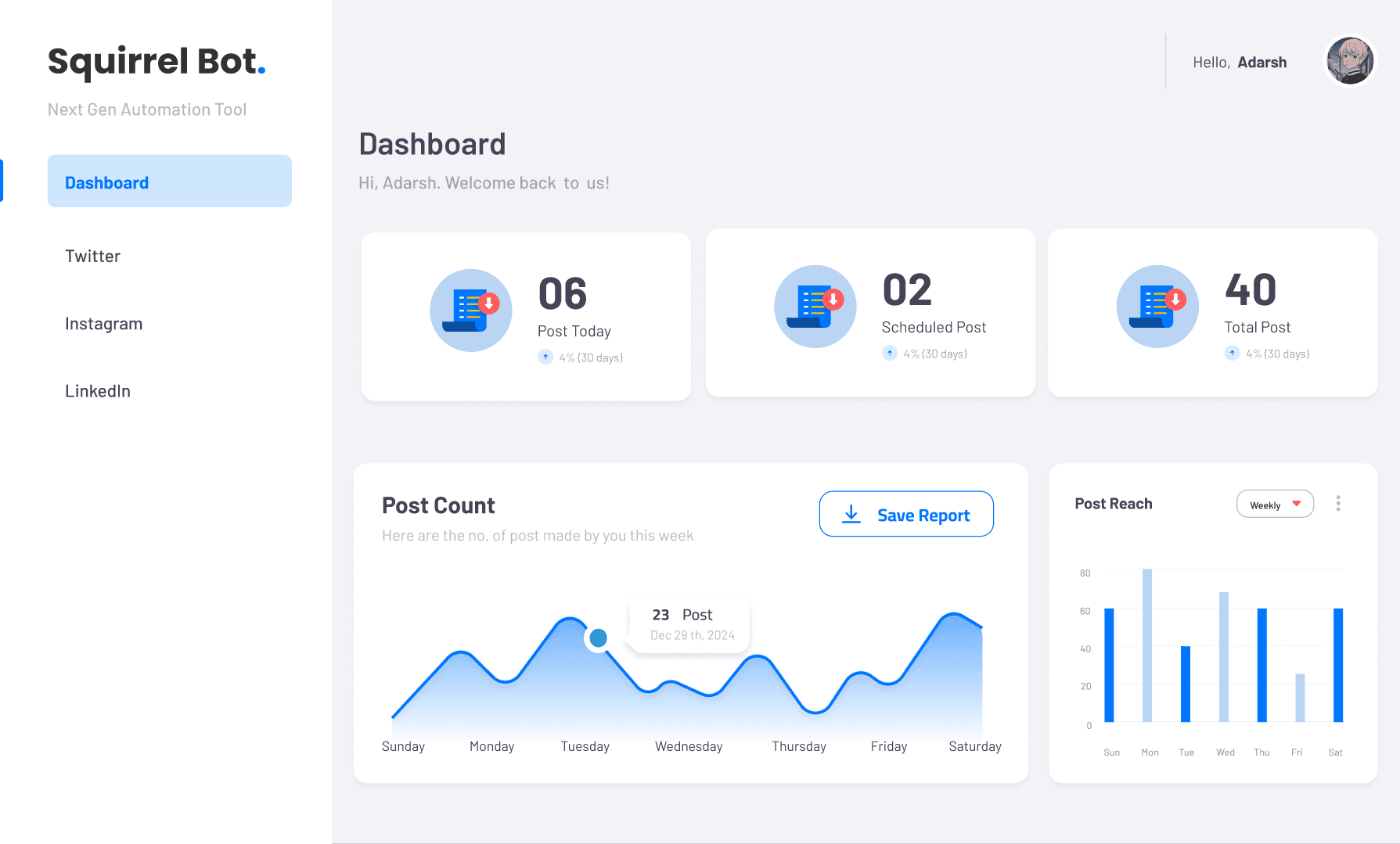 squirrel dashboard image